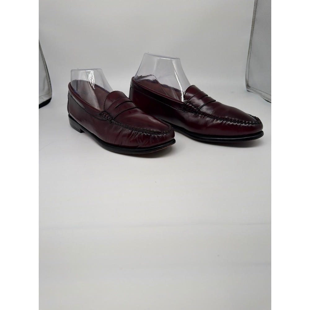 GH Bass Weejuns Burgundy Leather Penny Loafers Womens 9.5 M Preppy, Academia